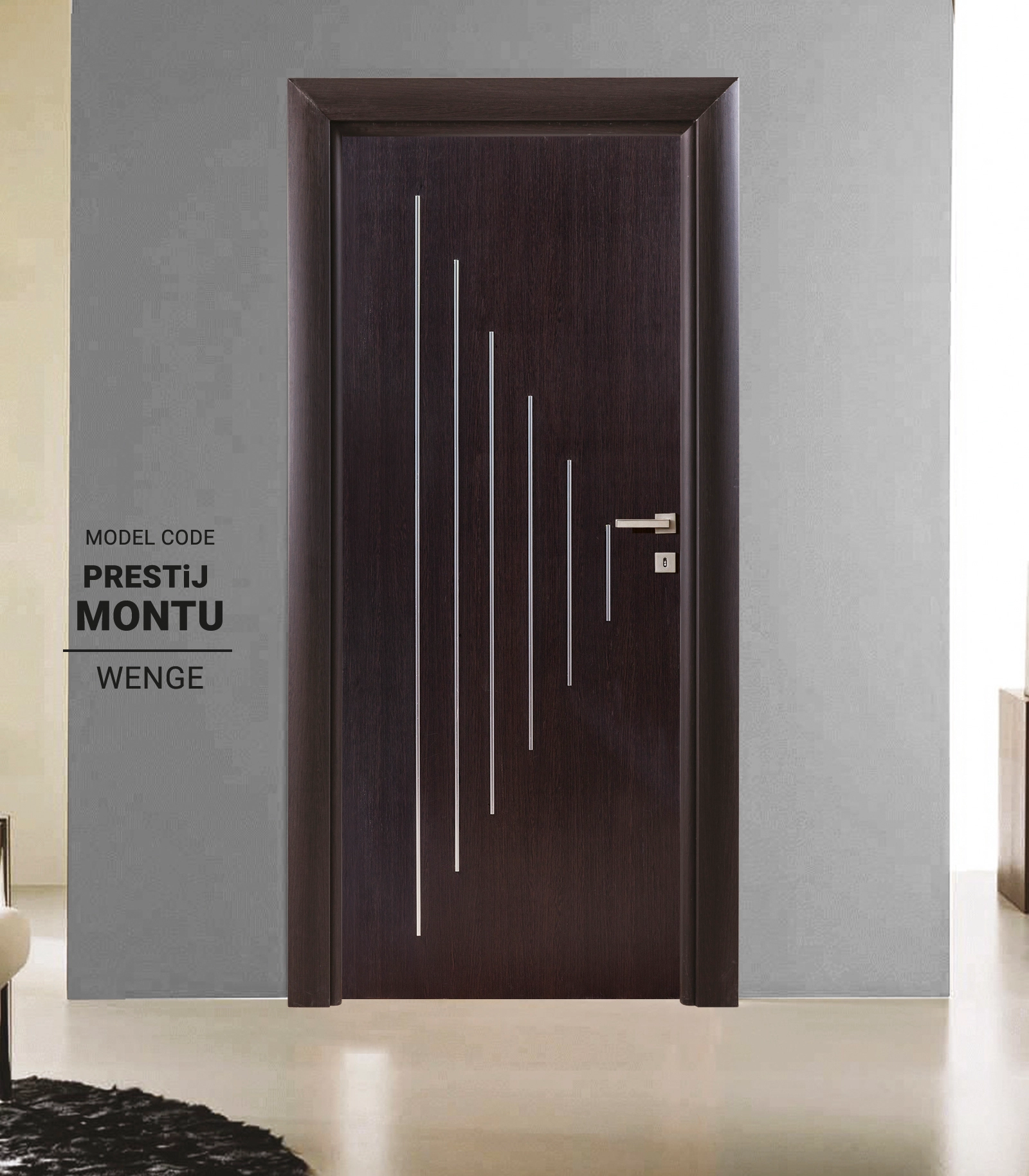 Montu Wenge Prestij Kapı - Selkan Dekorasyon