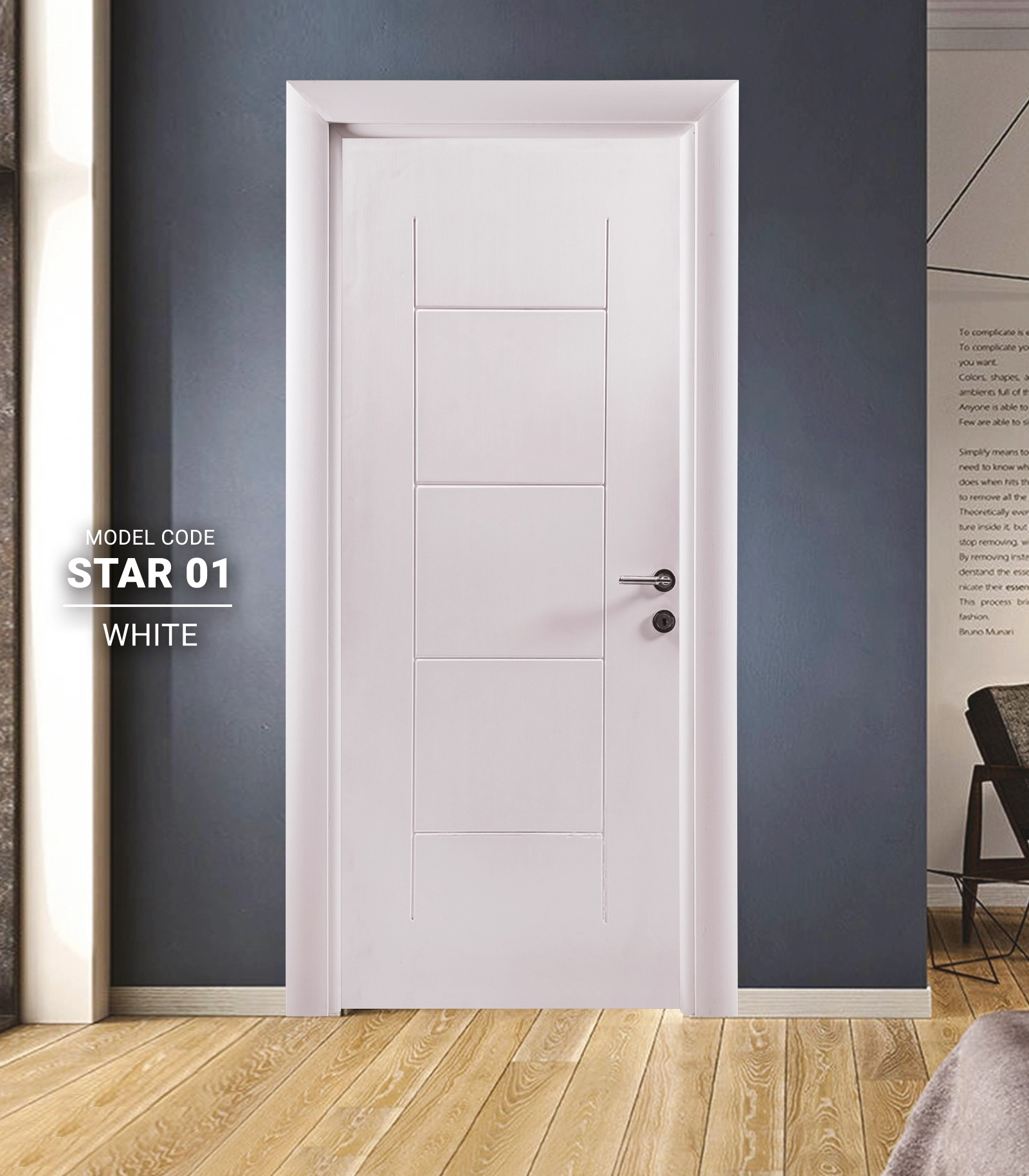 Beyaz Star Oda Kapısı - Selkan Dekorasyon