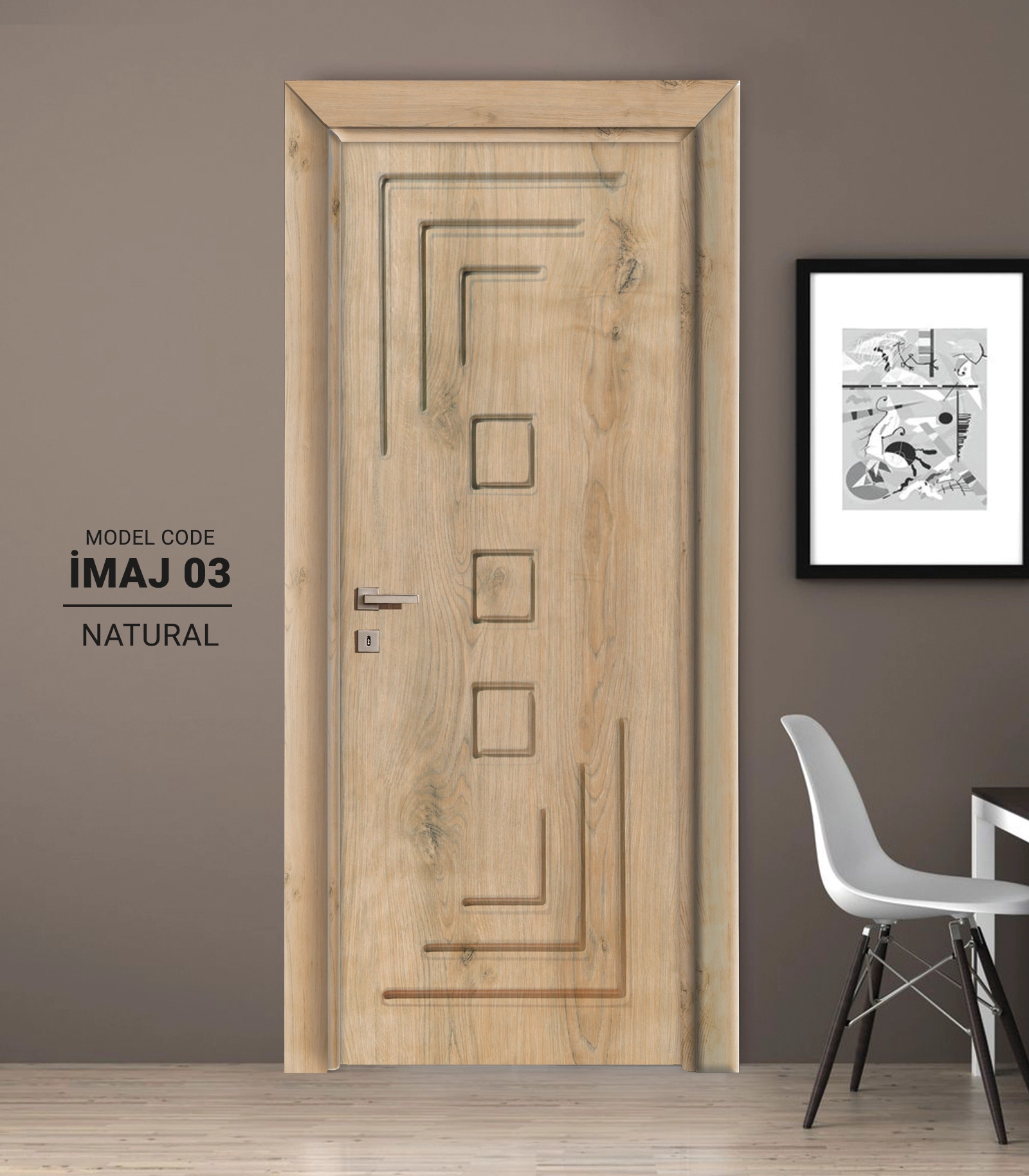 Natural Oda Kapısı - Selkan Mutfak